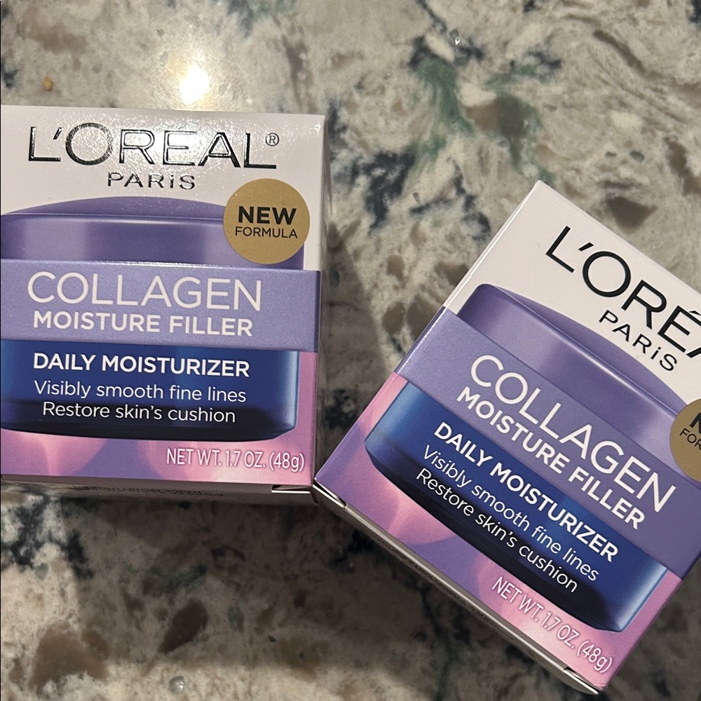 L'Oreal Collagen Moisture Filler - Purple and White BUNDLE